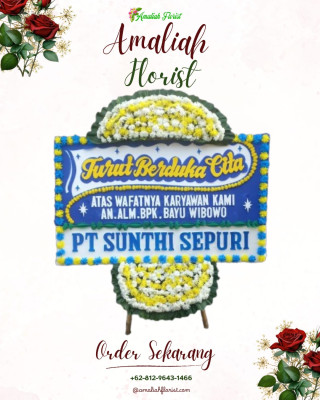 Papan Bunga Duka di Rungan Barat